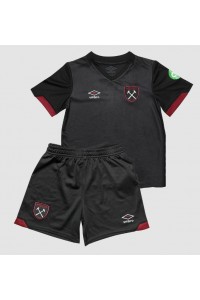 West Ham United Babytruitje Uit tenue Kind 2024-25 Korte Mouw (+ Korte broeken)